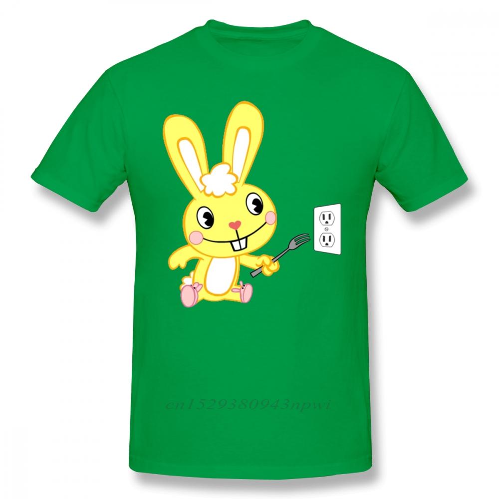 Футболка Happy Tree Friends Футболка Happy Tree Friends Кадлс Мультяшный Принт Хлопок Короткий Рукав Футболка Оверсайз Веселая Футболка