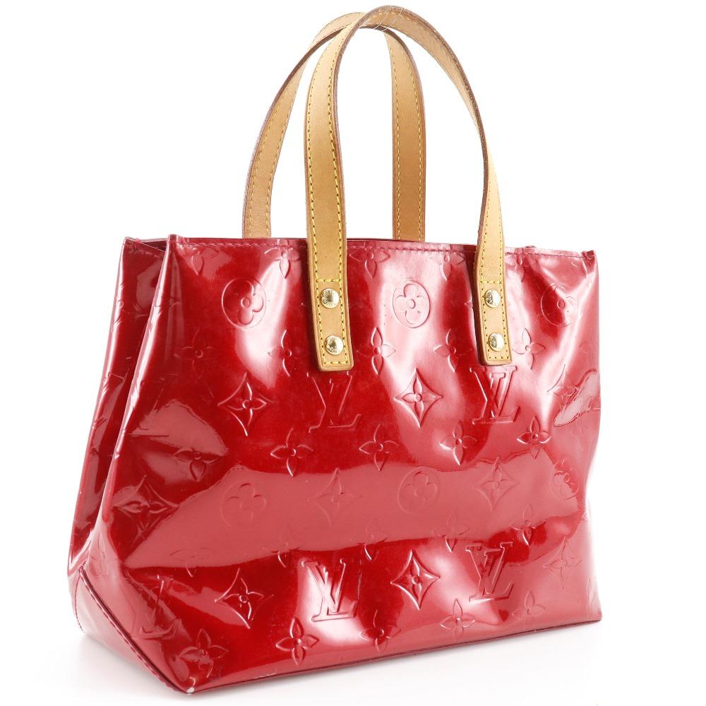 LOUIS VUITTON Lead PM Handbag M91990 Pomdamul Red Monogram Vernis Women Used