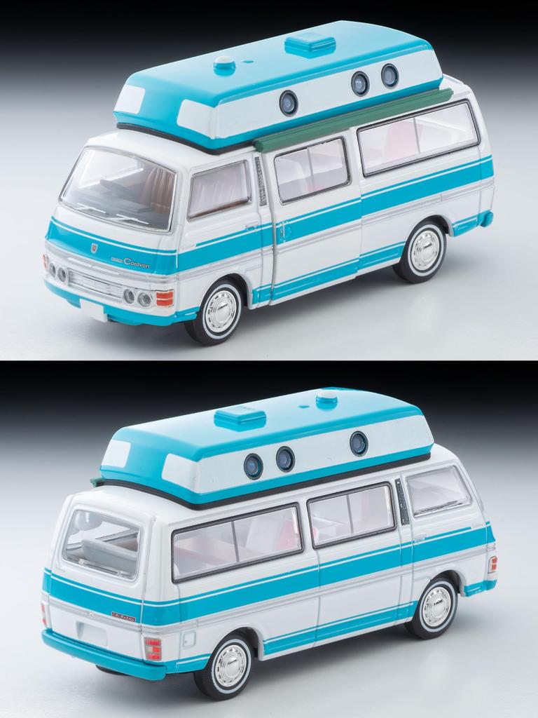 TOMYTEC Tomica Limited Vintage Neo Масштаб Nissan Caravan 1973 Готовый Продукт 1/64 LV-N312a Кемпер, Белый/Светло-Голубой, Модель,