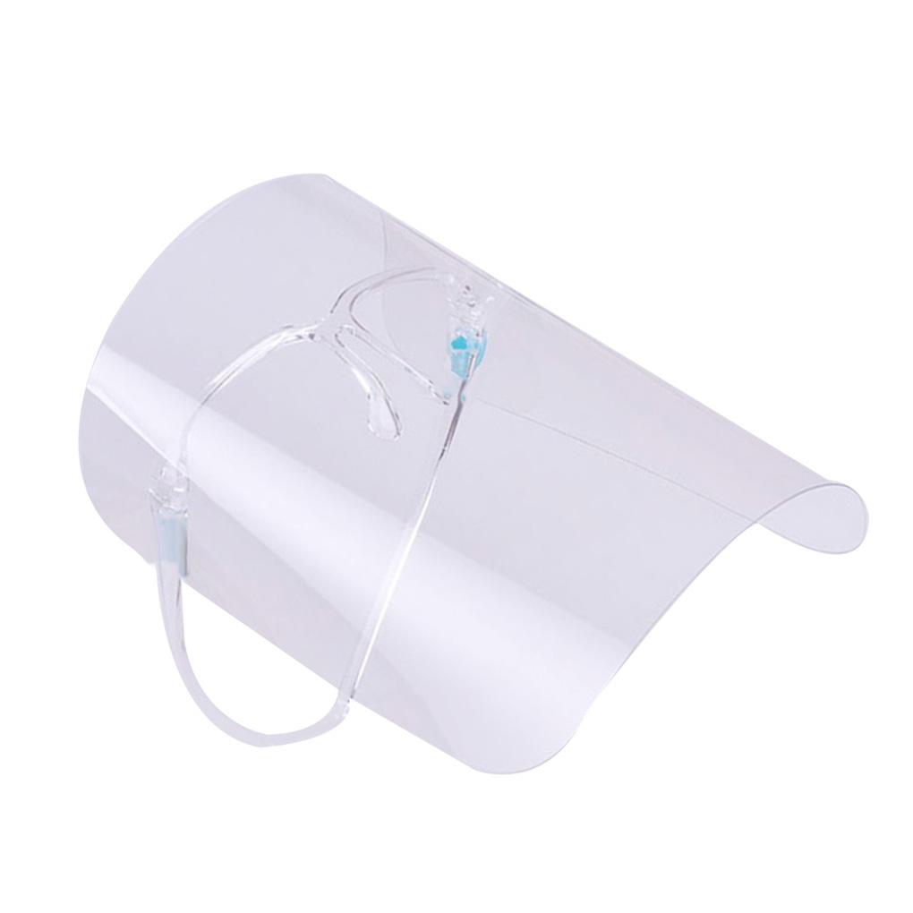 Защитный рабочий экран с прозрачным козырьком во весь экран и очками