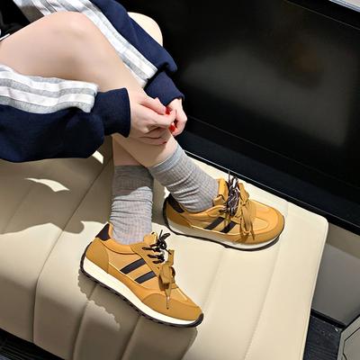 Мода 2024 года, новая модная спортивная обувь, женская обувь для ходьбы и бега, толстая подошва, спортивная обувь в стиле ретро