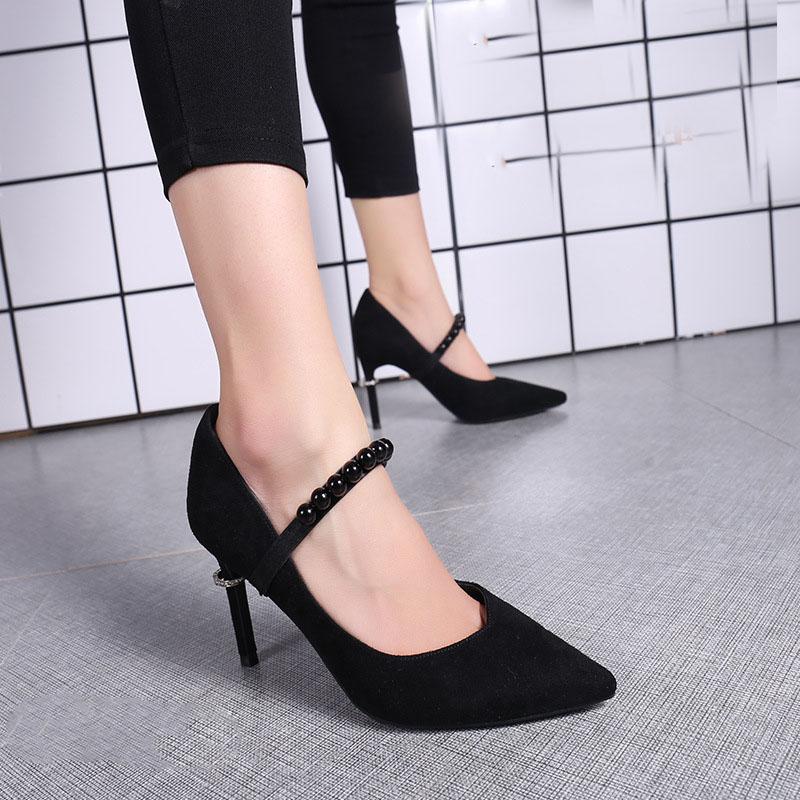 1 пара женских шнурков для обуви на высоком каблуке, украшения, пряжка, ленивые шнурки, эластичная лента, нескользящий ремень на каблуке, нескользящий ремень
