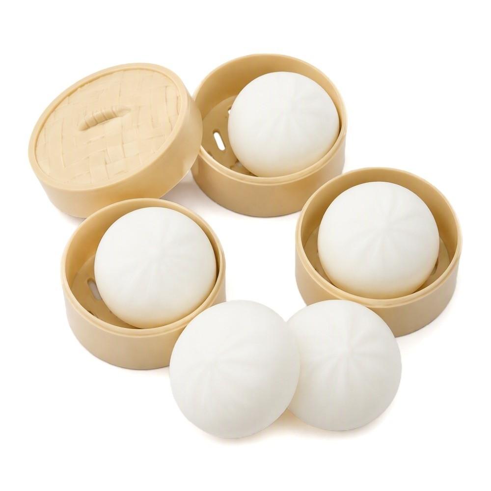 Slow Rising Steamed Bun Fidget Toy Low Rebound Steamed Bun Squeezable Toy for Adults