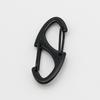 10Pcs Stainless Steel S Type Carabiner With Lock Keychain Hook Camping Key-Lock