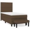 3136480 vidaXL Divan Bed with Mattress Dark Brown 90x190 Cm
