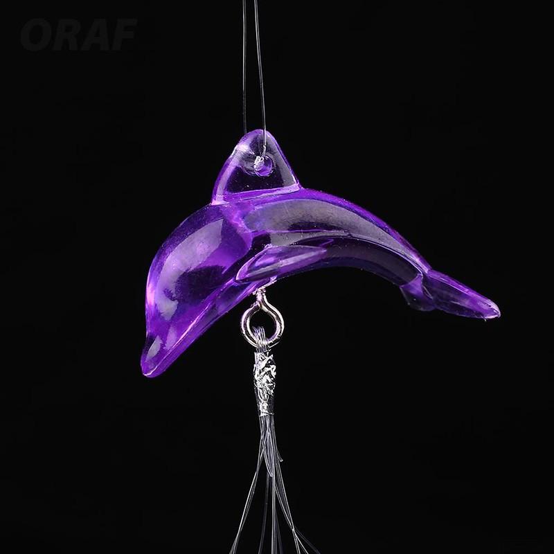 1 шт. металлическая трубка Дельфин колокольчик домашний сад орнамент кулон декор 40 см