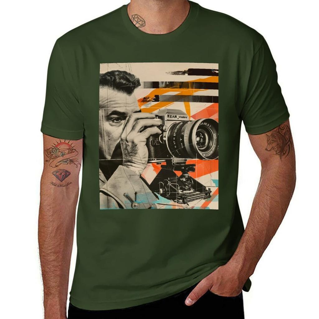 Retro Rear Window Hitchcock Inspired Retro Pop Art Tshirt Plus Sizes Kawaii Clothes Unisex Graphic T Shirts