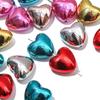 4 шт. металлические акриловые бусины в форме сердца, очаровательные свободные бусины-разделители для ожерелья, серег, браслета, аксессуары для изготовления ювелирных изделий своими руками