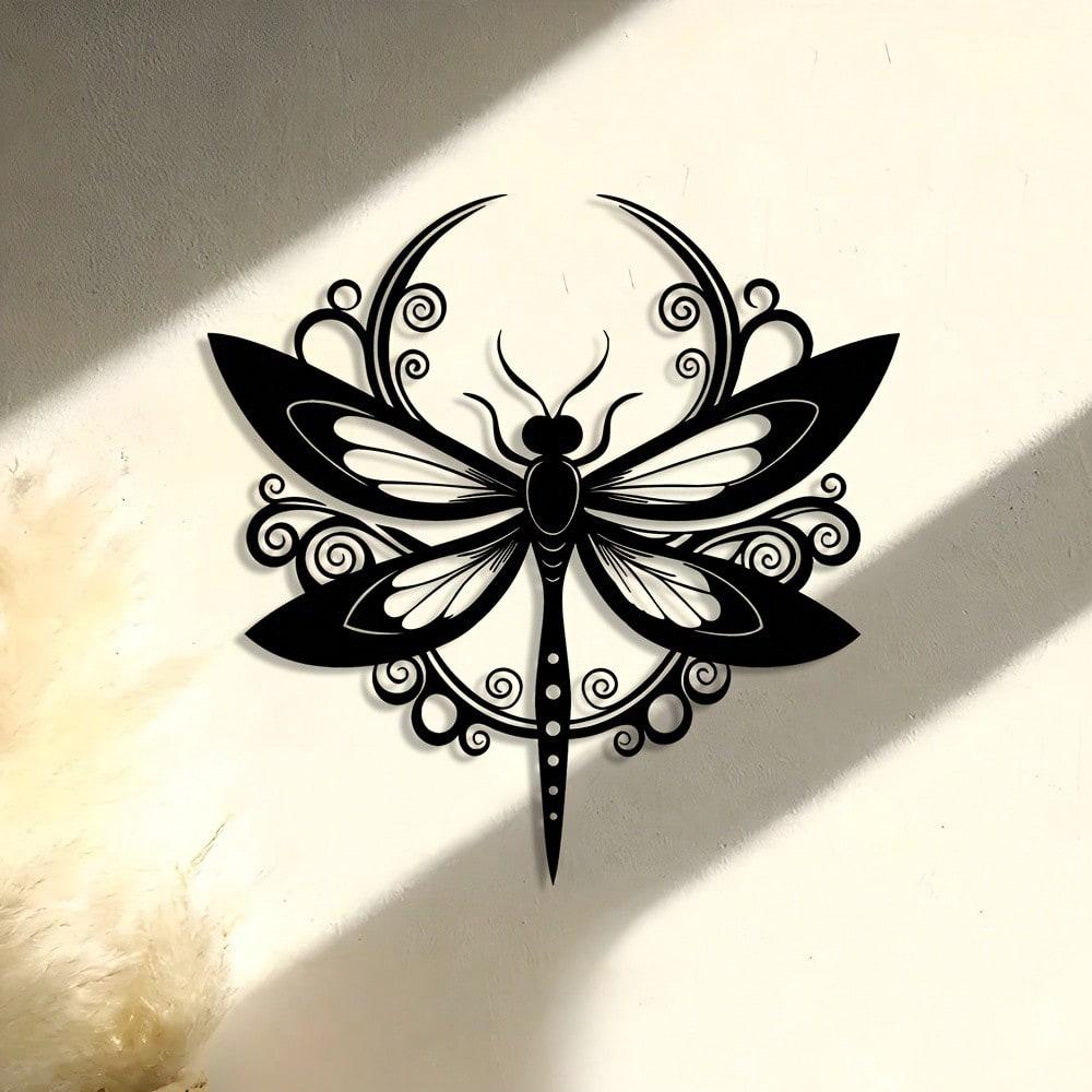 Elegant Metal Dragonfly Wall Art for Home & Garden Decor