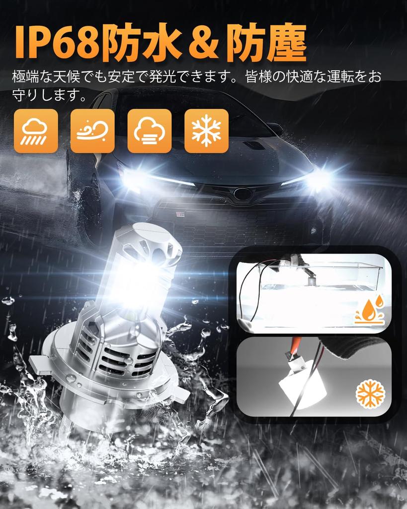 BORDAN H4 светодиодный автомобильный осмотр взрывоопасный галоген 9 раз для тройного нагрева бесшумный длинный высокий световой эффект светодиодный шумоустойчивый головной фонарь, совместимый,