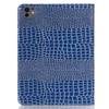 For iPad Pro 11 (2024) Case PU Leather Crocodile Texture Tablet Cover Auto Wake/Sleep