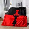 Chess King Pawn Motivational Quote Throw Blanket Born To Be A King Black Red Print Soft Flannel Blanket Sofa Bedroom Home Decor