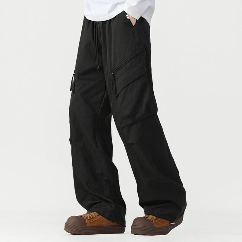 Fingercroxxit Men's Loose Fit Cargo Workwear Pants