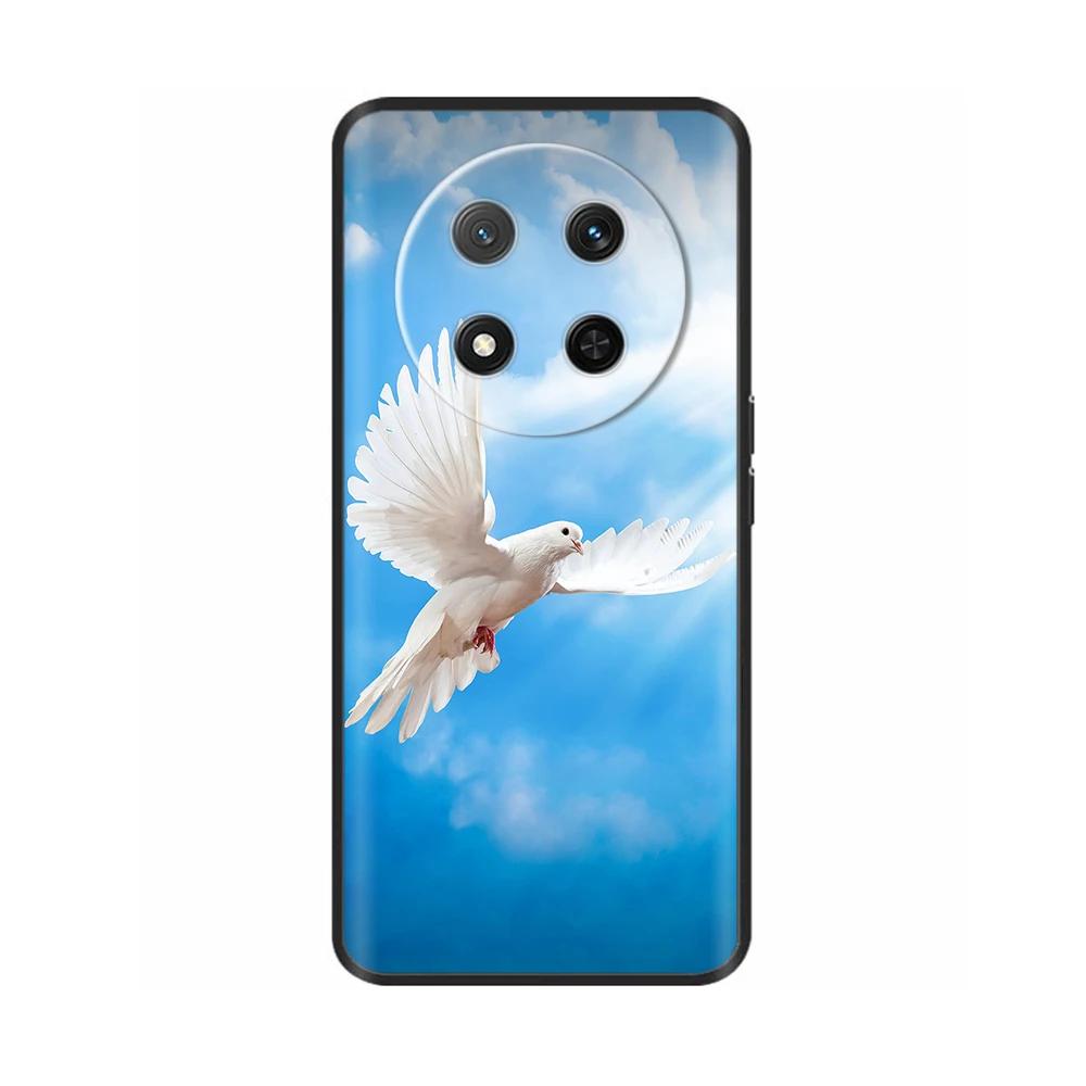 Чехол для Honor Magic7 Lite 5G Цветочный Мягкий Силиконовый Чехол Для Coque Honor Magic7 Lite Чехол Magic 7 Чехол для Телефона Magic7 Pro