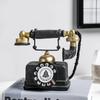 European Retro Rotary Telephone Crafts Cafe Shop Living Room Home Decor Vintage Office Table Ornaments