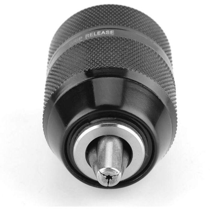 Mandrin de perceuse sans clé 13 mm autobloquant 2–13 mm 1/2-20UNF avec adaptateur hexagonal