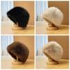 Temperament Winter Fisherman Hat Warmer Anti-cold Basin Cap Thickened Plush Bucket Hat  Shopping