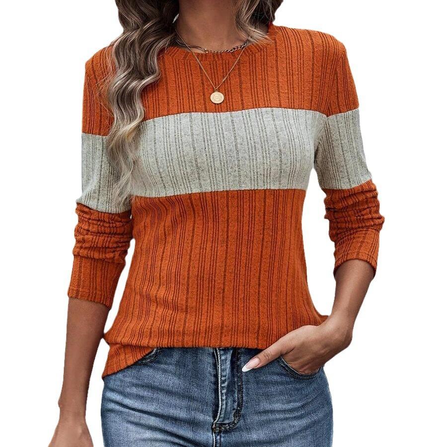 GMXIA Женская осенне-зимняя свободная повседневная цветная футболка женские свитера