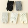 Women's Split Toe Tabi Socks with Polka Dots in Japanese Cotton Ideal for Flip Flops and Relaxation