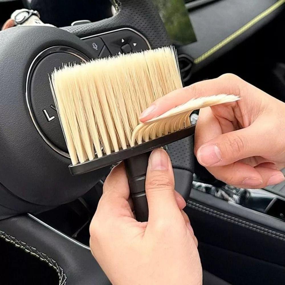 Dual-use Car Dust Brush Portable Keyboard Cleaning Brush New Air Conditioning Outlet Brush