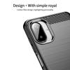 For Samsung Galaxy A07 4G Back Cover MOFI Brushed Texture Carbon Fiber Soft TPU Case
