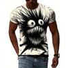 Футболка с изображением животных для мужчин, летняя футболка с коротким рукавом и принтом кота, модная уличная одежда, одежда больших размеров, повседневный пуловер с круглым вырезом