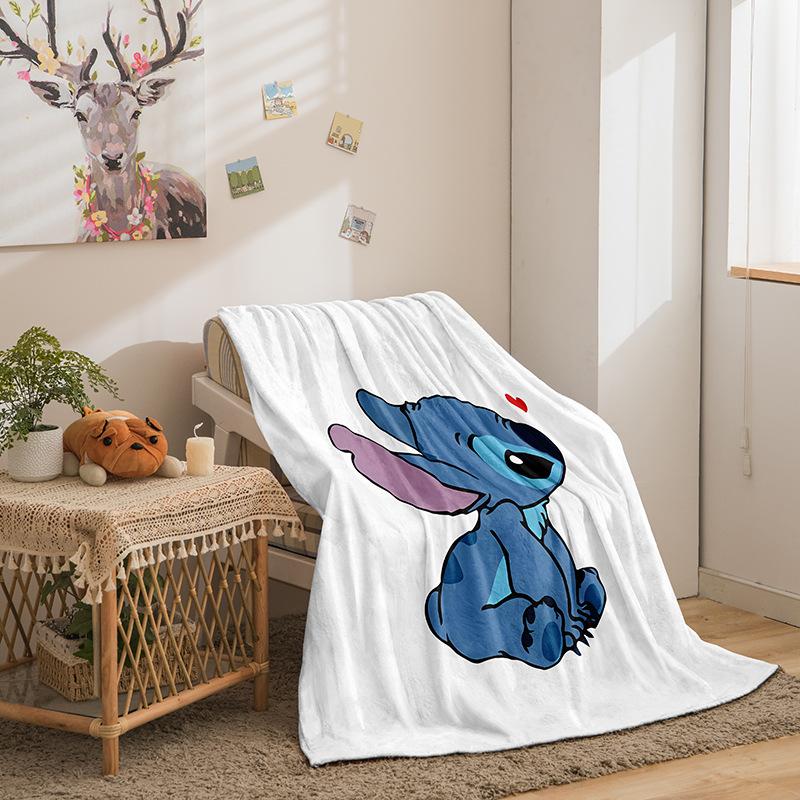 Фланелевое одеяло Riman Stitch Series, напечатанное на 3D-принтере, для дивана, утолщенное одеяло.