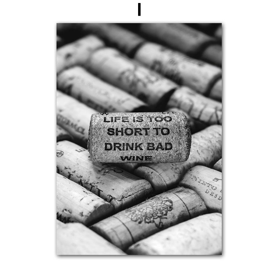 Wall Art Canvas Painting Champagne Coffe Wine Paris Girl Black White Living Room Decoration Posters And Prints Wall Pictures