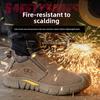 Low Cut Welding Safety Boots for Men Anti-smashing Construction Work Shoes Puncture Proof Indestructible Shoes Safety Work Boots