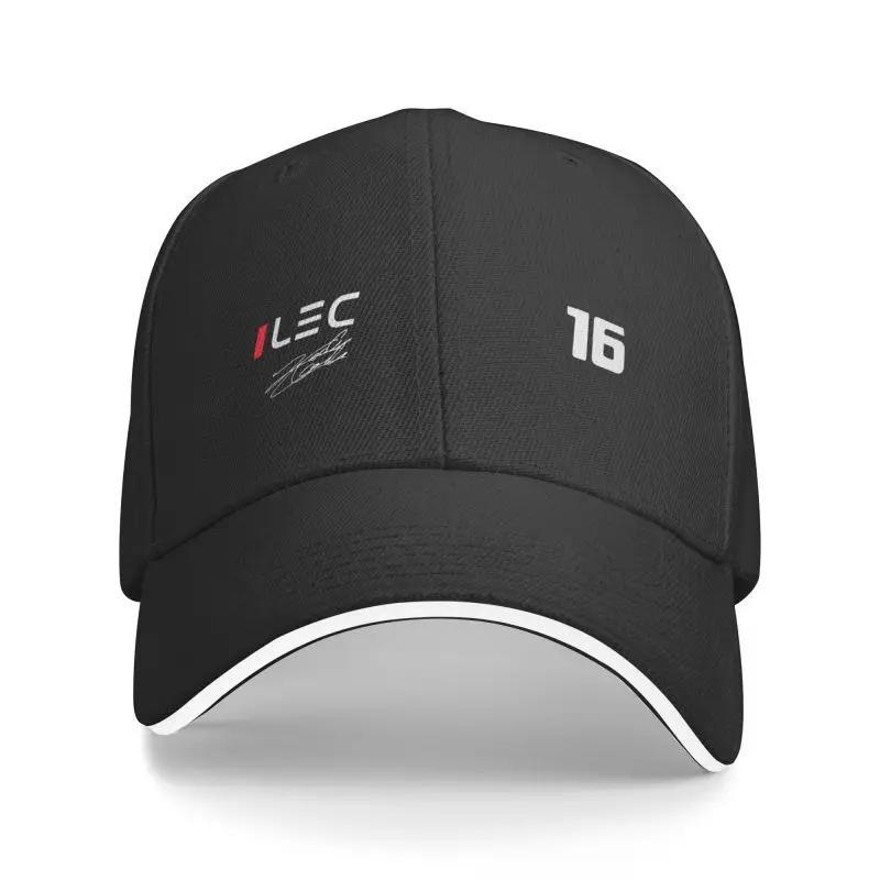 Charles Leclerc 16 Racing Car Baseball Cap Adjustable Dad Hat For Men Women Navy Blue With White Logo Lightweight Casual Spor