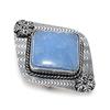 Angelite Stone Gemstone 925 Sterling Silver Jewelry Ring Size 9