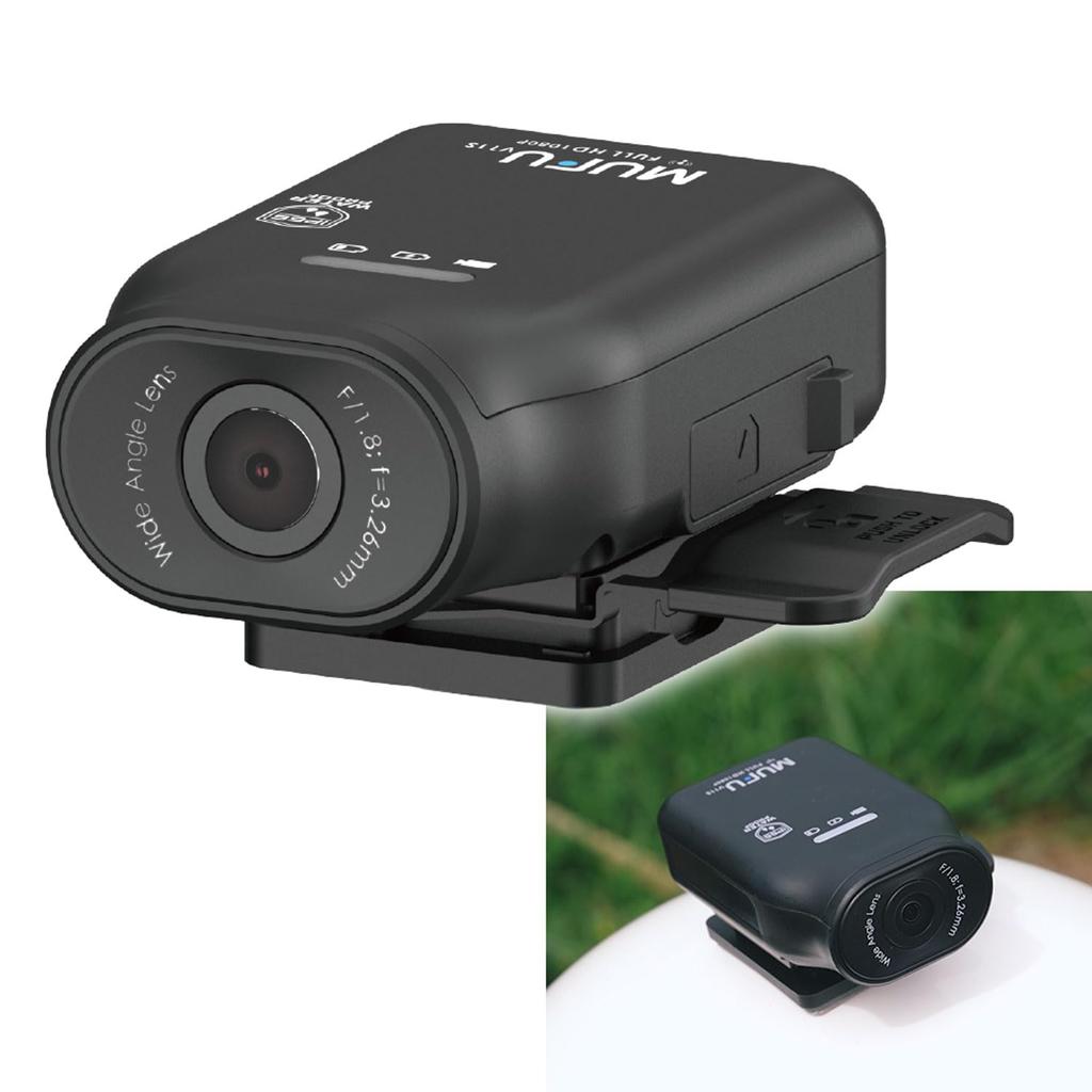 Compact Motorcycle Dash Cam with Helmet Mount for and 2 MUFU Smart Motorcycles, Bicycles, Cars, WiFi, Megapixels, Sensor, MF-BDVR003