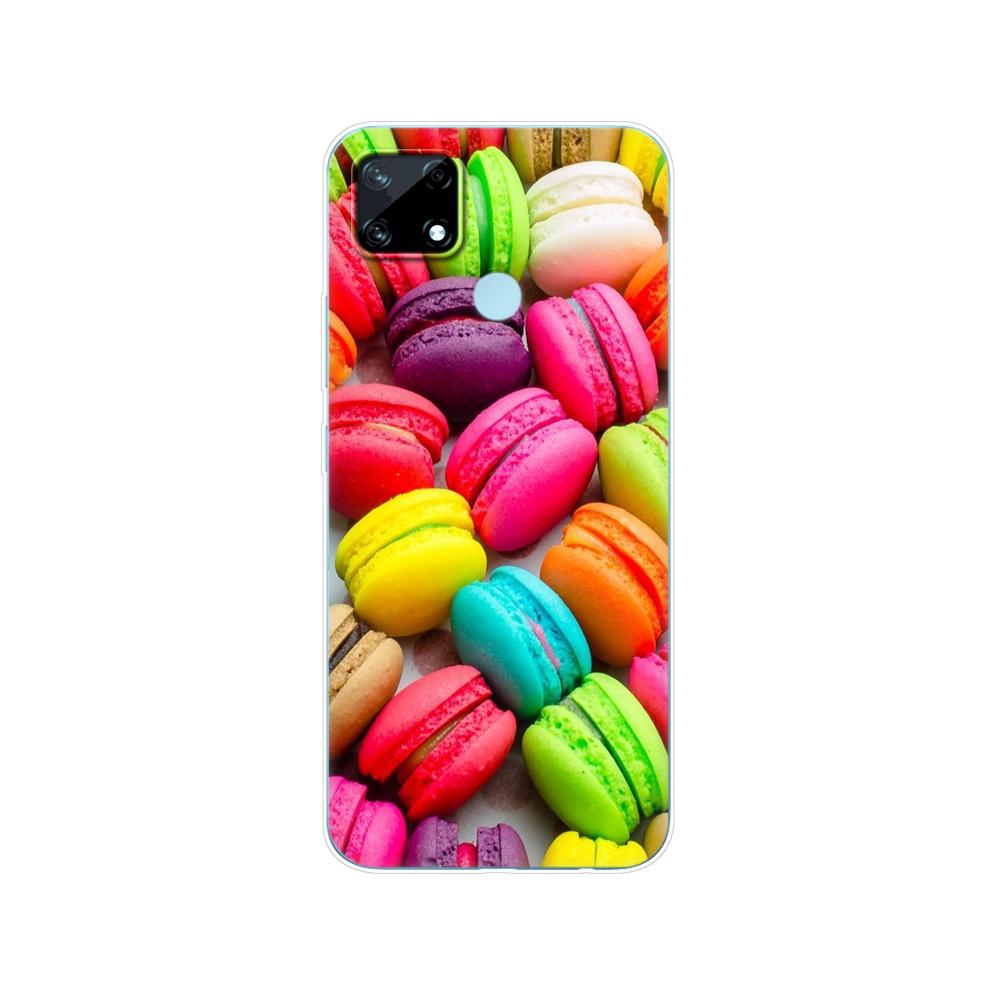 Для Realme C12 C25 C25S 7i Global Чехол Силиконовая задняя крышка для Realme Narzo 20 30A Чехол для телефона ТПУ Мягкий чехол-бампер Etui