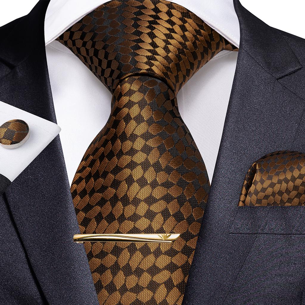 Slik мужские зажимы для галстука набор синий цветочный галстук карманные квадратные запонки свадебные 4 шт.