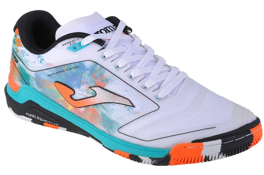 Joma Invicto 23 INVW IN, Mens white Indoor football trainers