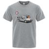 Eu fui pego acelerando camisetas engraçadas estampadas para homens, mangas curtas casuais, camiseta grande solta, camiseta de al