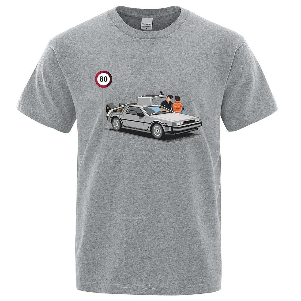 Eu fui pego acelerando camisetas engraçadas estampadas para homens, mangas curtas casuais, camiseta grande solta, camiseta de al