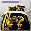 3pcs Bumblebee2 Design Cover Set - HD Printed Bedding with 1 Cover and 2 Pillowcases - Perfect for Home and Dorm Decor