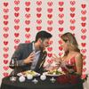 12Pcs Fashion Wedding Decor Red Hearts String Garland Heart Banner Hanging Banner Party Hanging