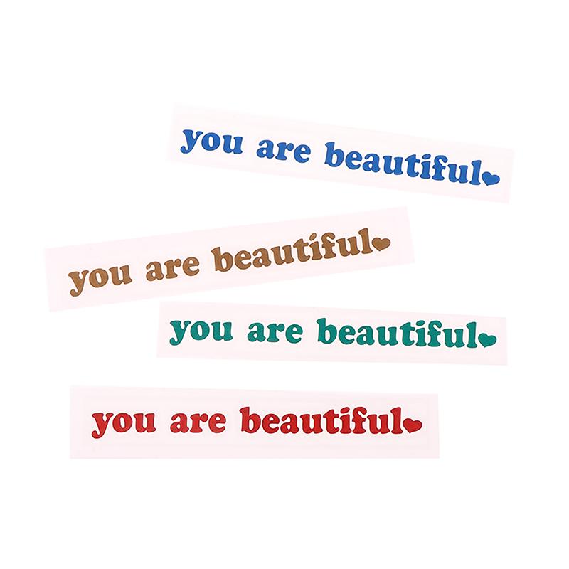 Наклейки на автомобиль You Are Beautiful Декор интерьера Наклейки на зеркало заднего вида Креативные спортивные виниловые наклейки из ПВХ