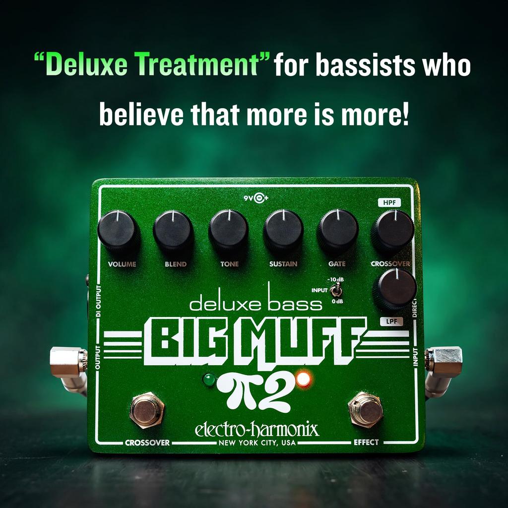 Deluxe Bass Big Muff Pi 2 Effects Pedal ELECTRO-HARMONIX