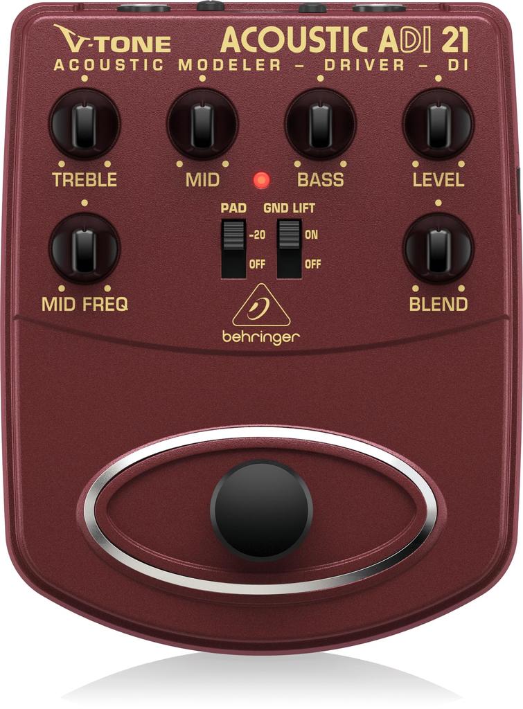 Behringer Guitar Effector Acoustic Guitar Preamp Direct Box DI ACOUSTIC ADI21 V-TONE