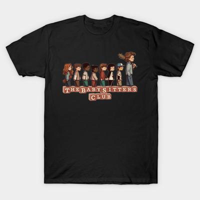 Мужская черная футболка с принтом Stranger Things Рубашки Клуб нянь 80-е Научно-фантастическая пародия M11182 Печать методом термопереноса без вырезания Хлопковая футболка