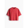 H M Oversized FiT T sHirT Red
