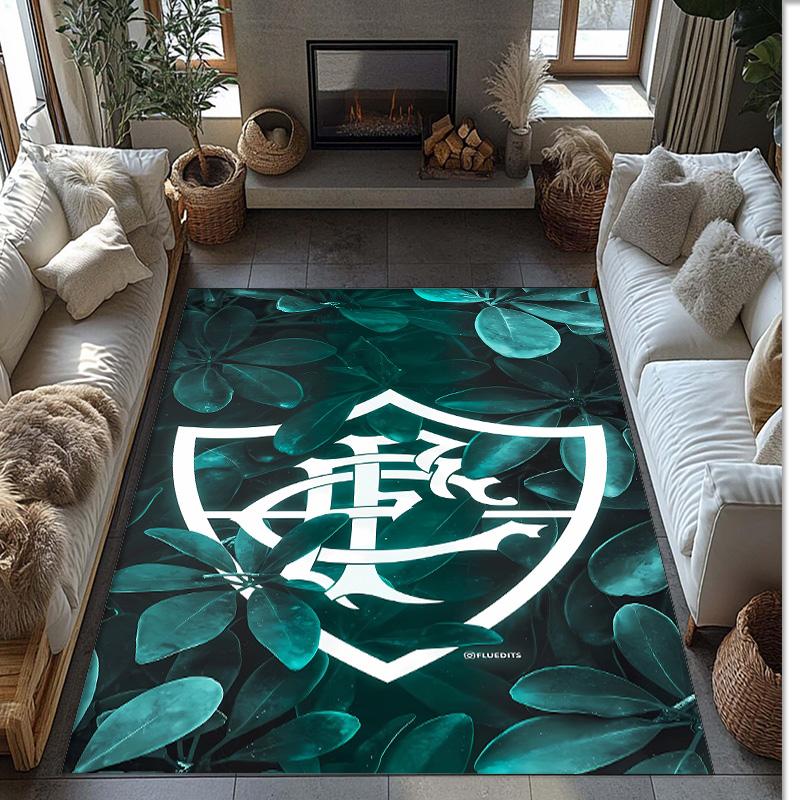 Florida Printed Flannel Area Rug Non Slip Soft Polyester Floor Carpet Indoor Decor Mat for Bedroom Living Room Sofa