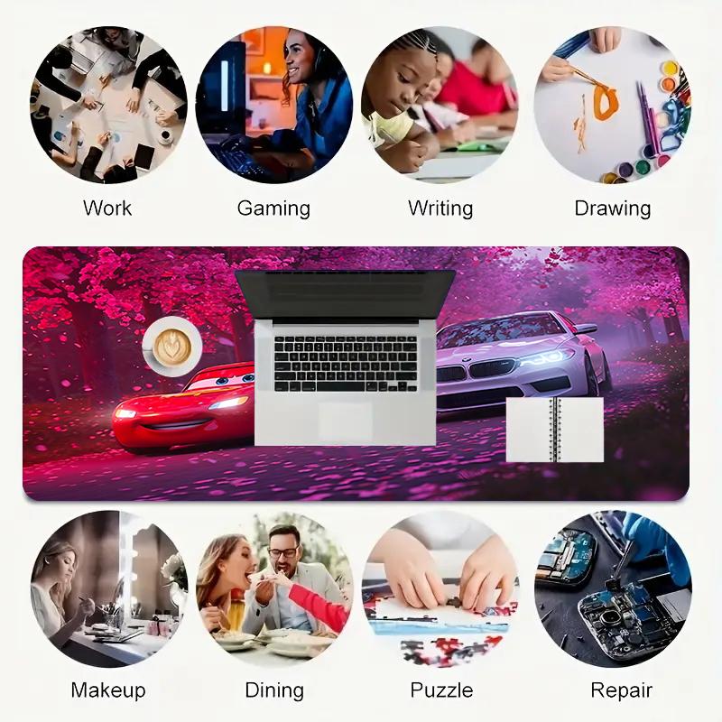 1Pc Through Trees Gaming Mouse Pad Keyboard Desk Mat Non-slip Rubber Lock Edge Waterproof Computer Mousepad for Office Home Decor S153
