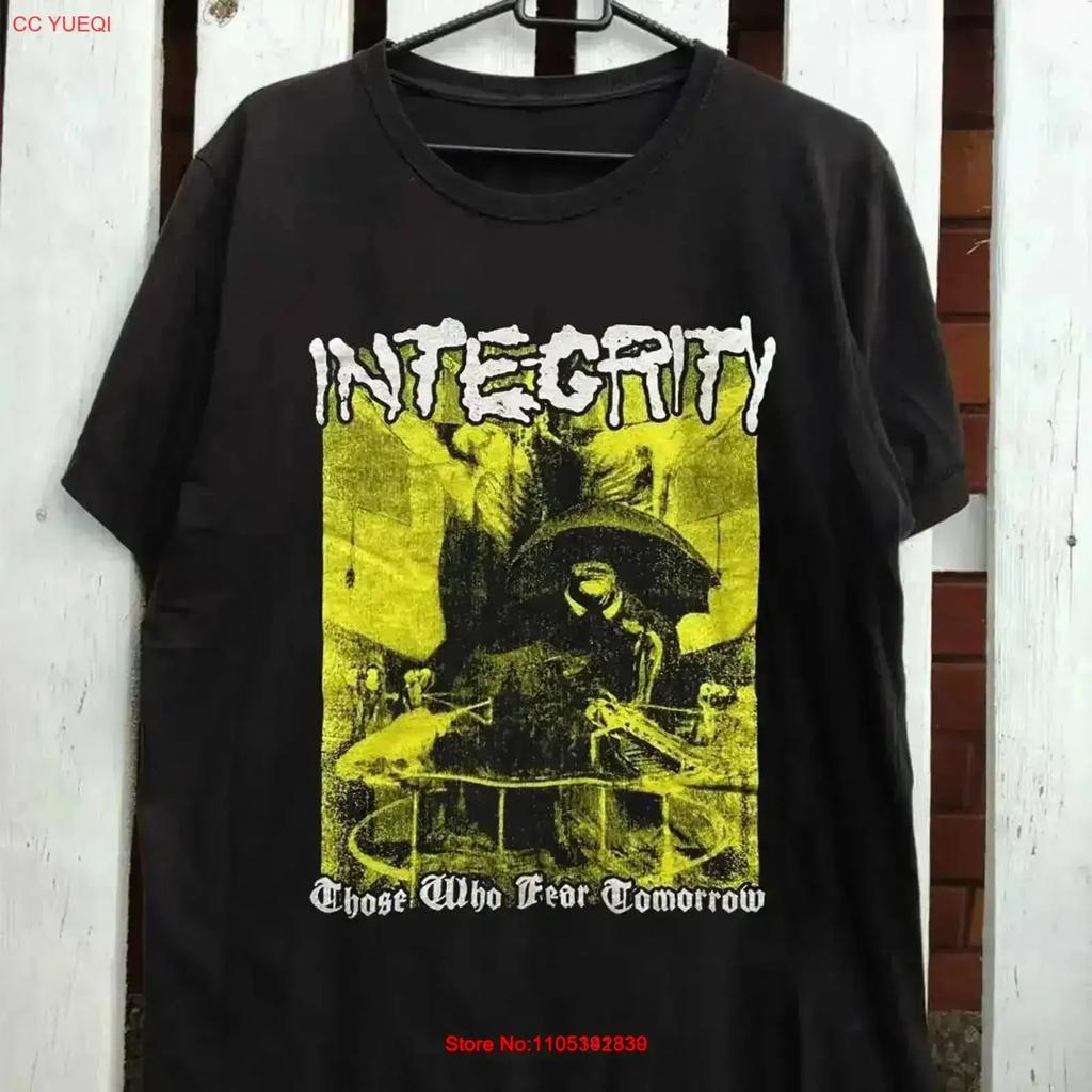 Футболка Integrity Band Those Who Fear Tomorrow Черная Все Размеры Ob309 Винтажная Дышащая Мужская Одежда Для Графических Дизайнеров