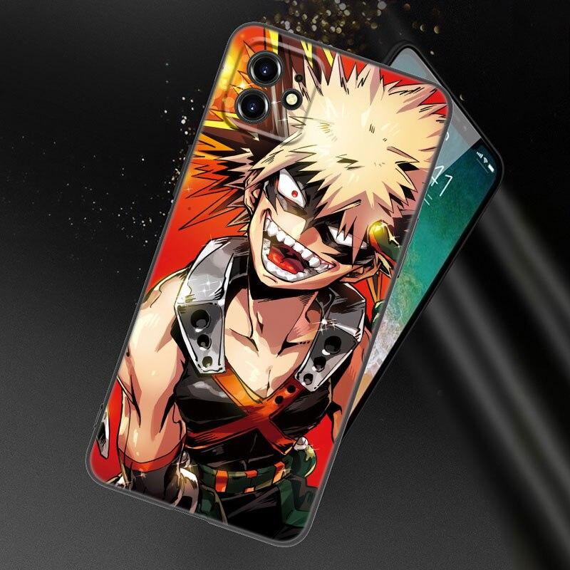 Чехол для телефона My Hero Academy для Apple iPhone 13 12 Mini 11 Pro XS Max XR X 8 7 6S 6 Plus SE 2022 2020 5S 5, мягкий черный чехол из ТПУ