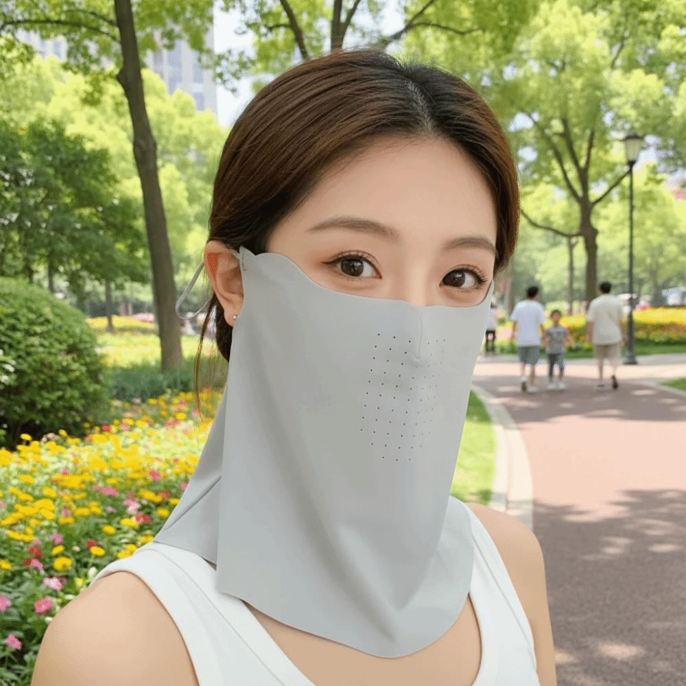 Cabin-style New Sunscreen Face Shield for Women Summer Thin Neck-protecting Sunshade UV-proof Breathable Cycling Mask