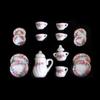 Kettle Dollhouse Miniature Tea Set Ceramic Miniature Porcelain Tea Cup Set  Dollhouse Ornament